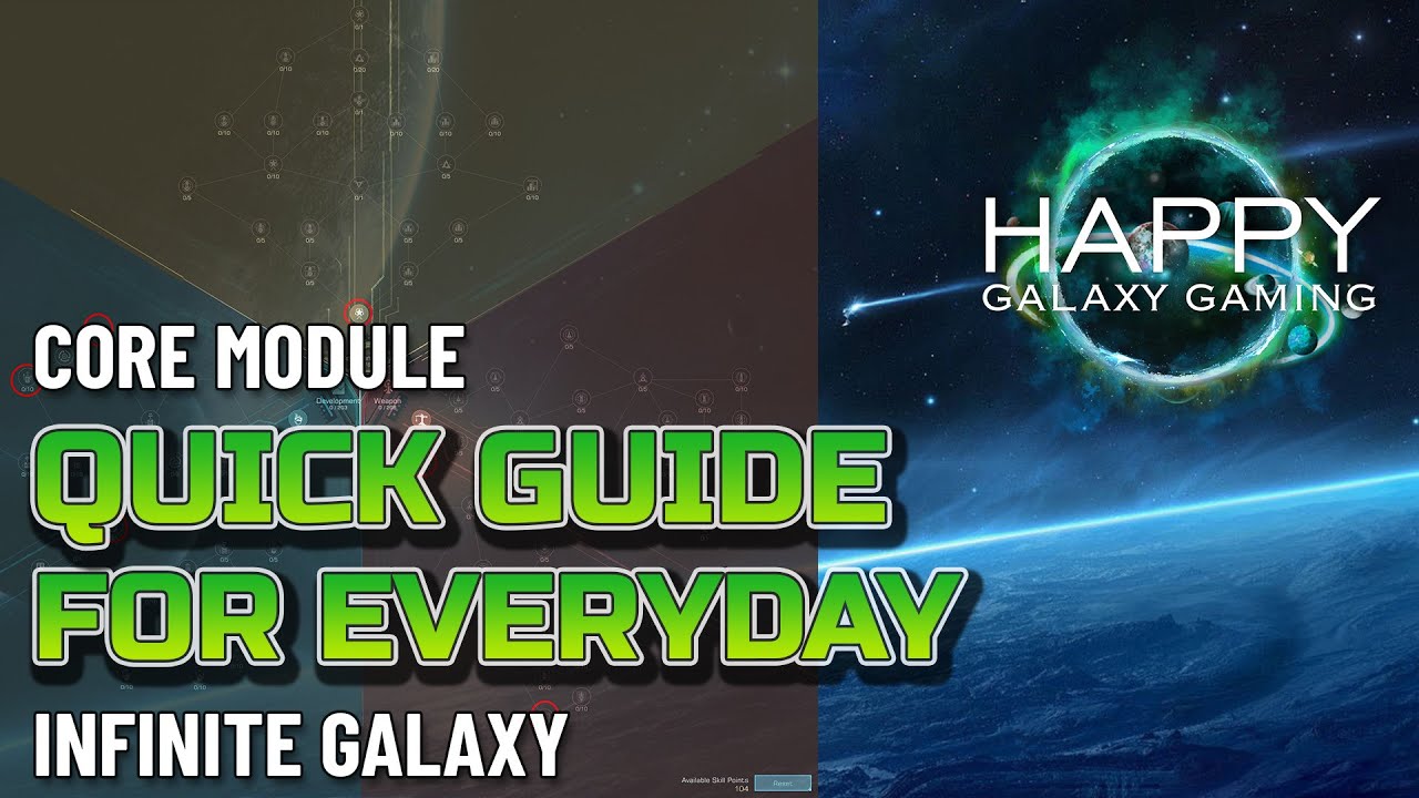Infinite Galaxy - Core Module: Every Day Setup