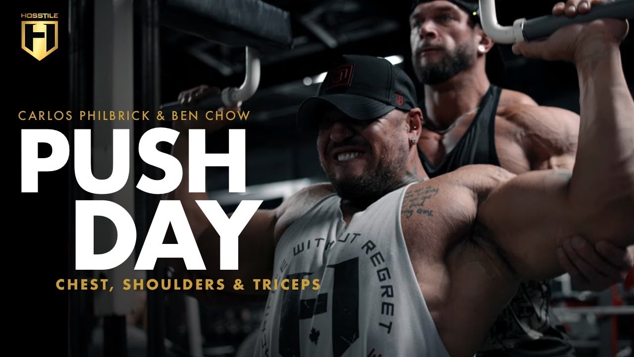 Тренировка на пресс с профессиональными бодибилдерами IFBB Карлосом Филбриком и Беном Чоу | Грудь...