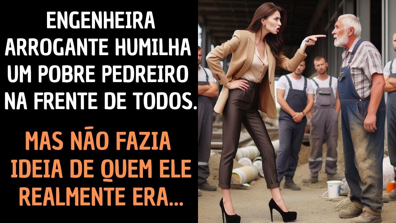 Engenheira Arrogante Humilha um Pobre Pedreiro na Frente de Todos. Mas o Que Ele Revelou...