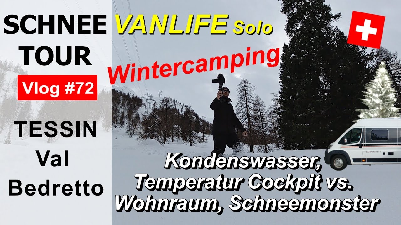 #72 Wintercamping, Kondenswasser im Winter, Cockpit Temperatur vs. Innenraum, Schneespaziergang