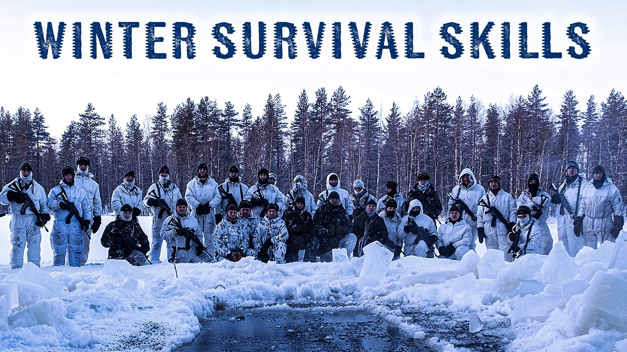 Finnish 🇫🇮 soldiers train NATO Allies in winter survival skills
