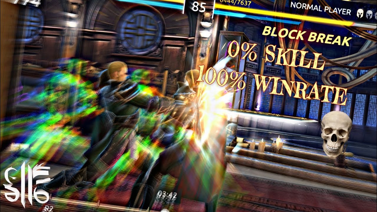 Most unskilled scary player? ☠️ | Shadow fight 4 FT. Normal player