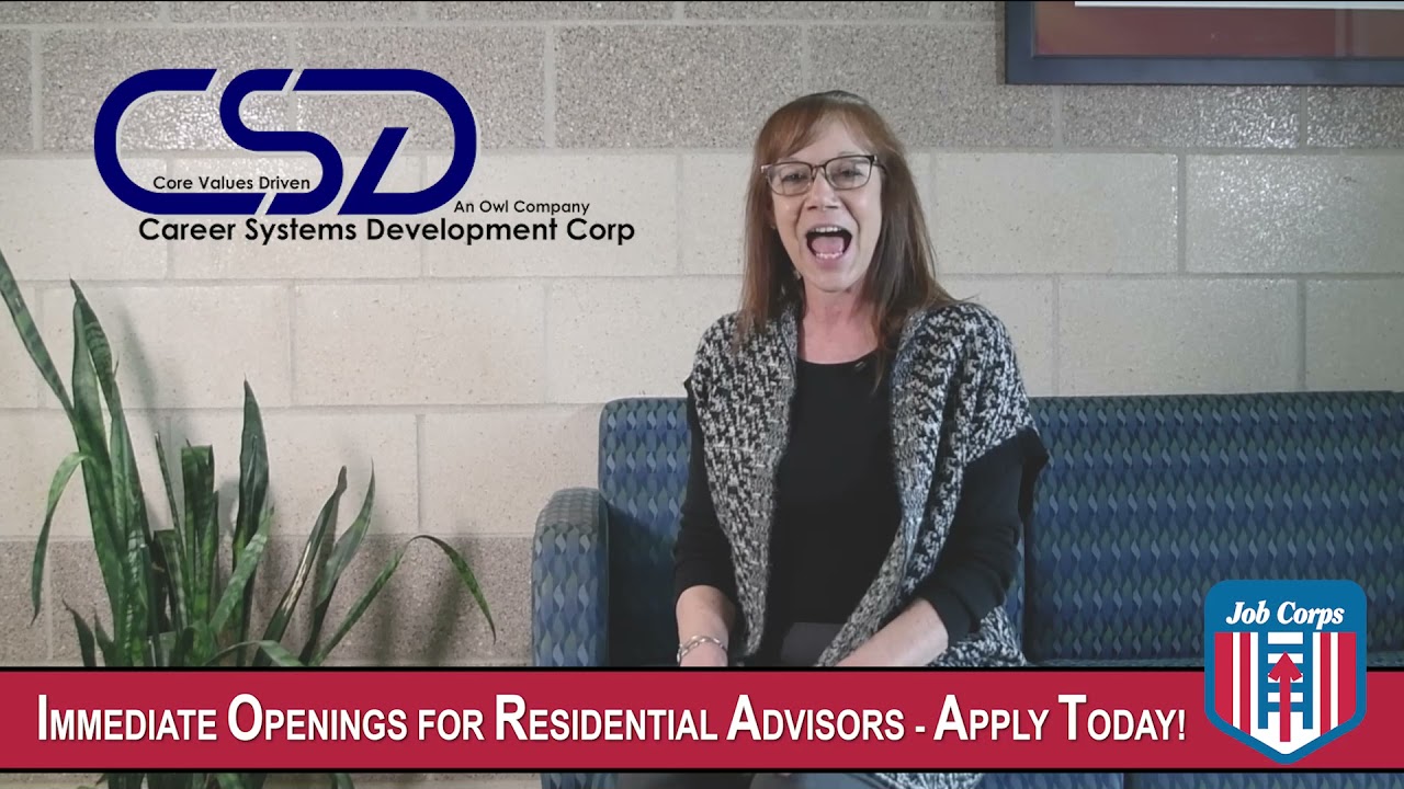 CSD/Job Corps Residential Advisor Description