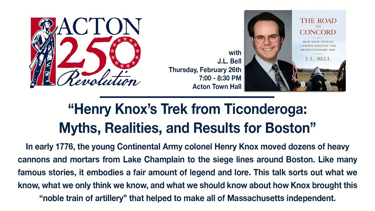 Acton 250 Lecture Series: Trek from Ticonderoga