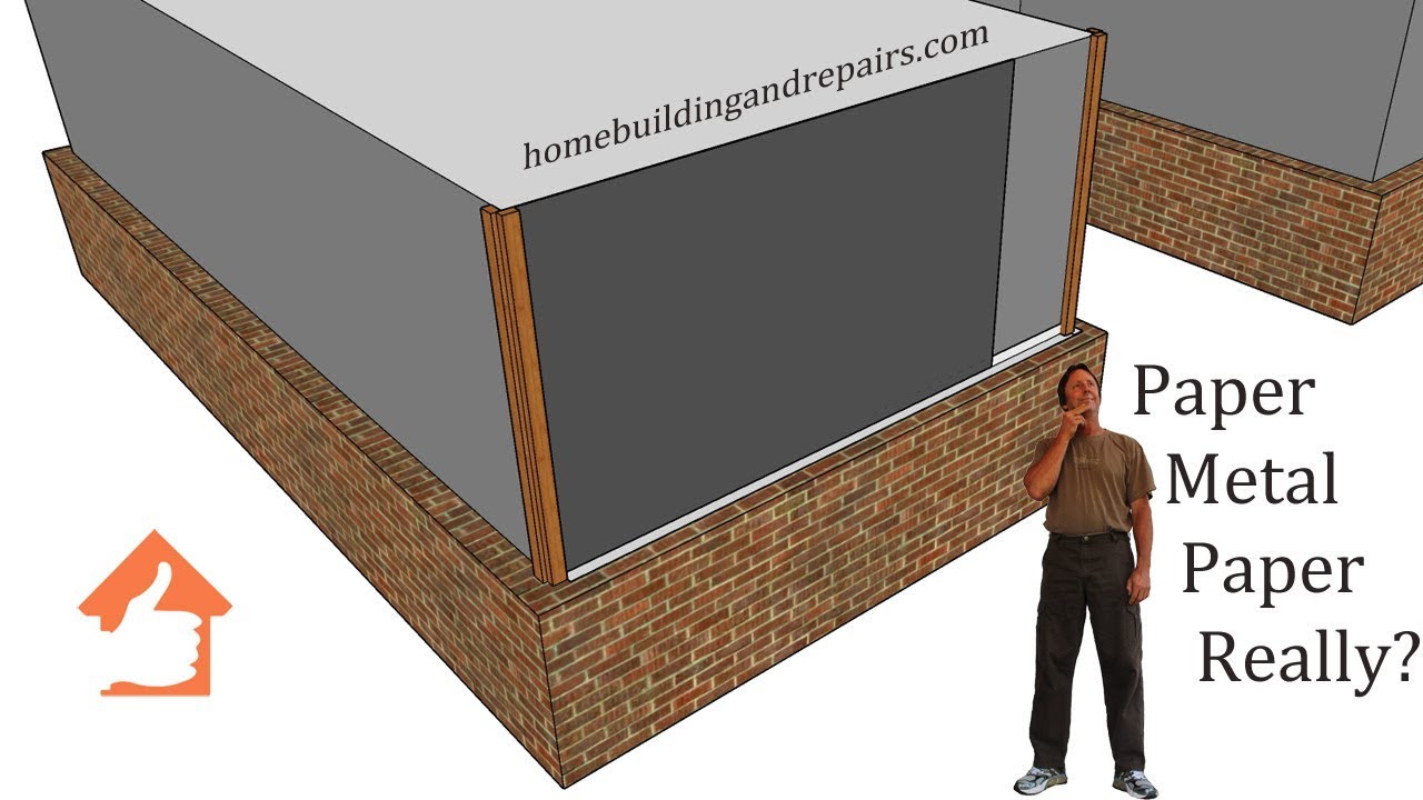 Using Metal Flashing to Repair Siding Damage over Brick Wainscoting or Exterior Wall