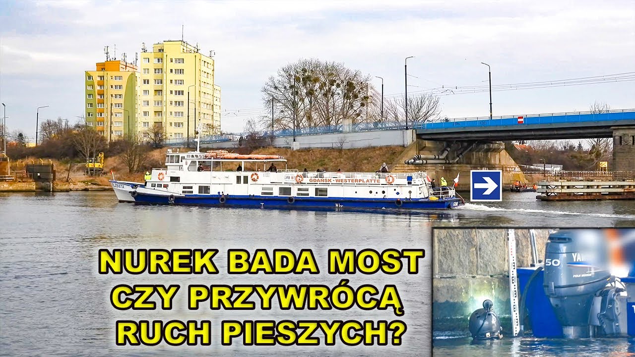 4.02. Nurek sprawdza most Siennicki. Ruszyła przeprawa promowa.