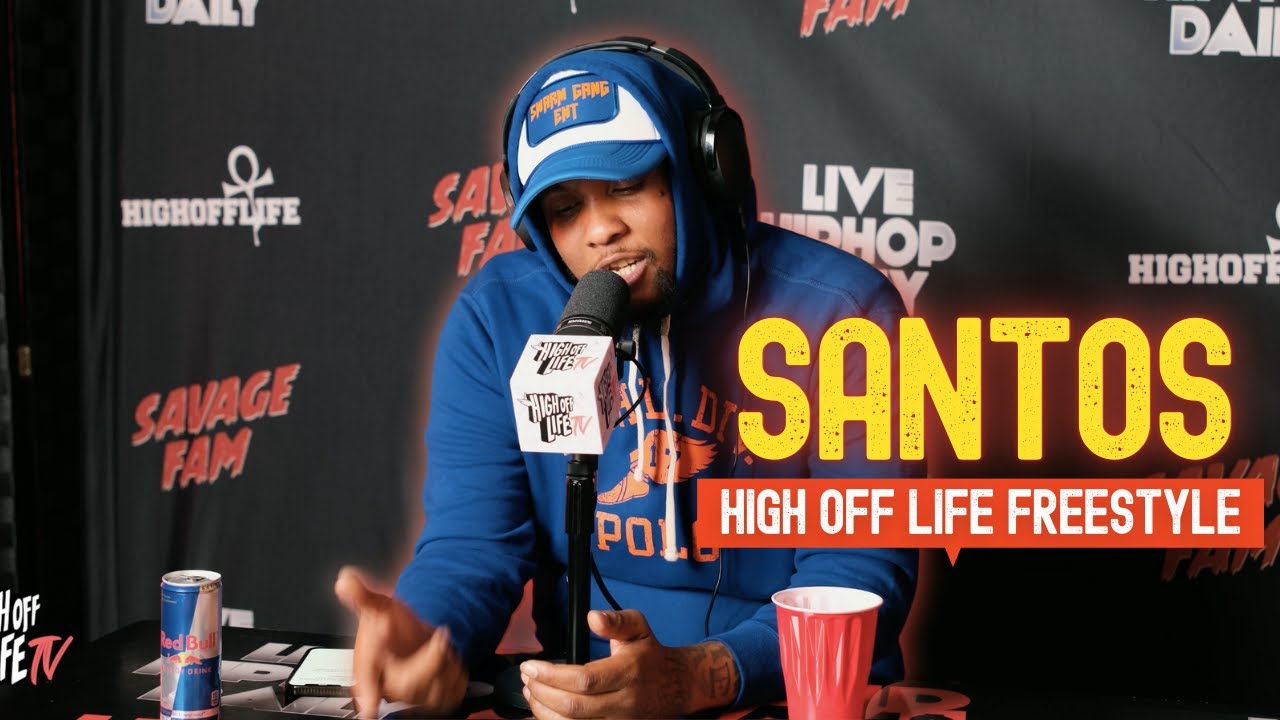 SANTOS High Off Life Freestyle | Spittin' PAIN Reppin' PHILLY!