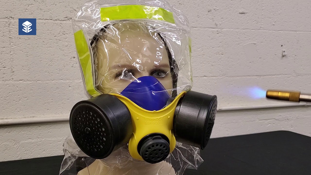 iEvac&reg; E900 Smoke Fire Escape Hood Flammability Test