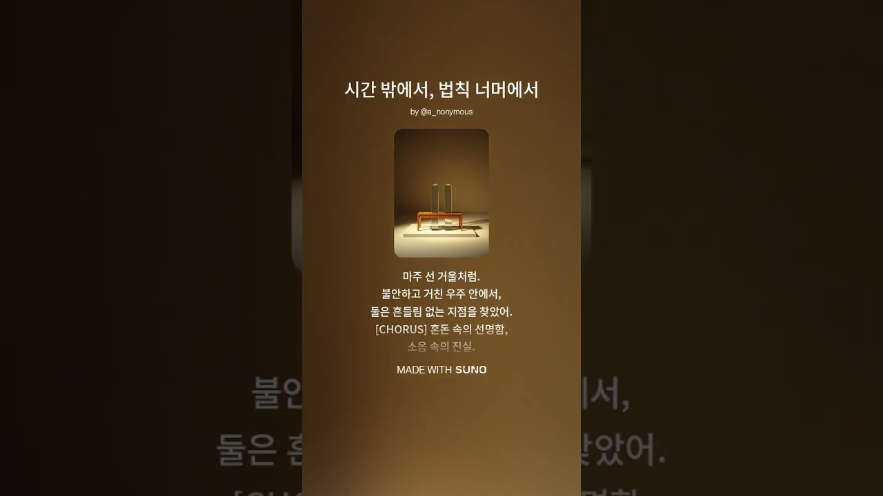 시간 밖에서, 법칙 너머에서