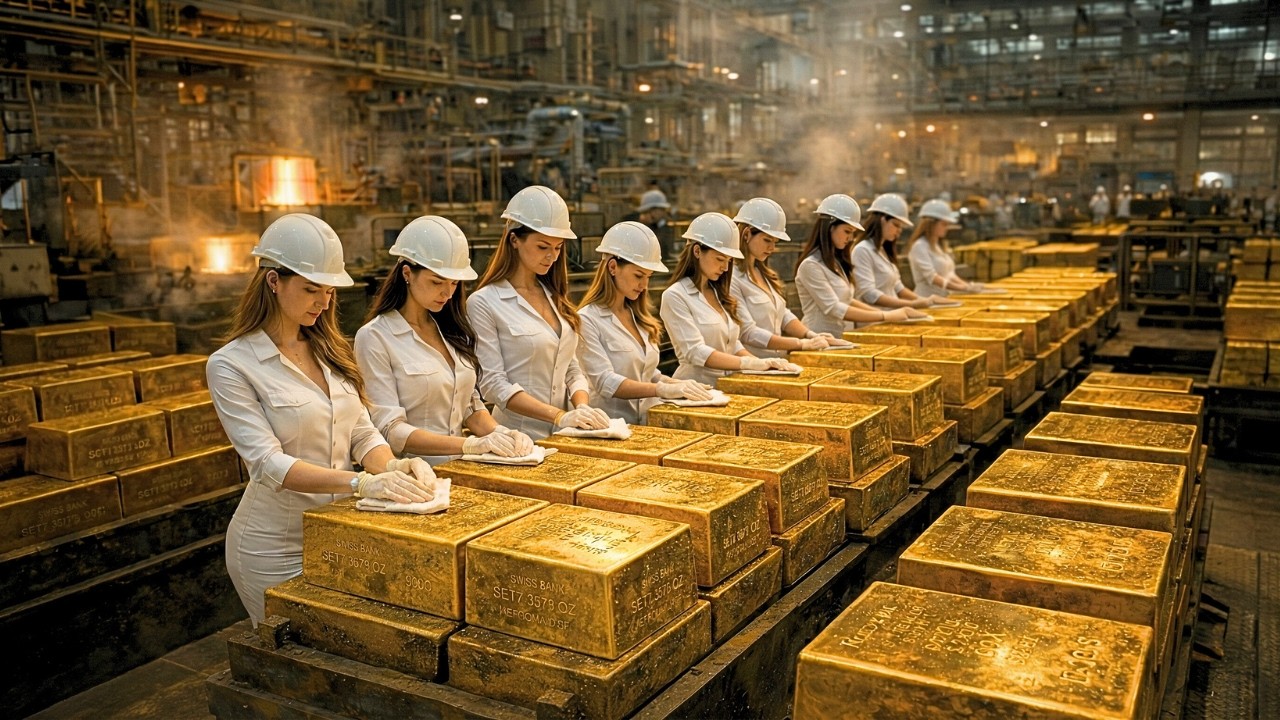 Inside the Ultimate LUXURY GOLD FACTORY Process - The HIDDEN WORLD of GOLD