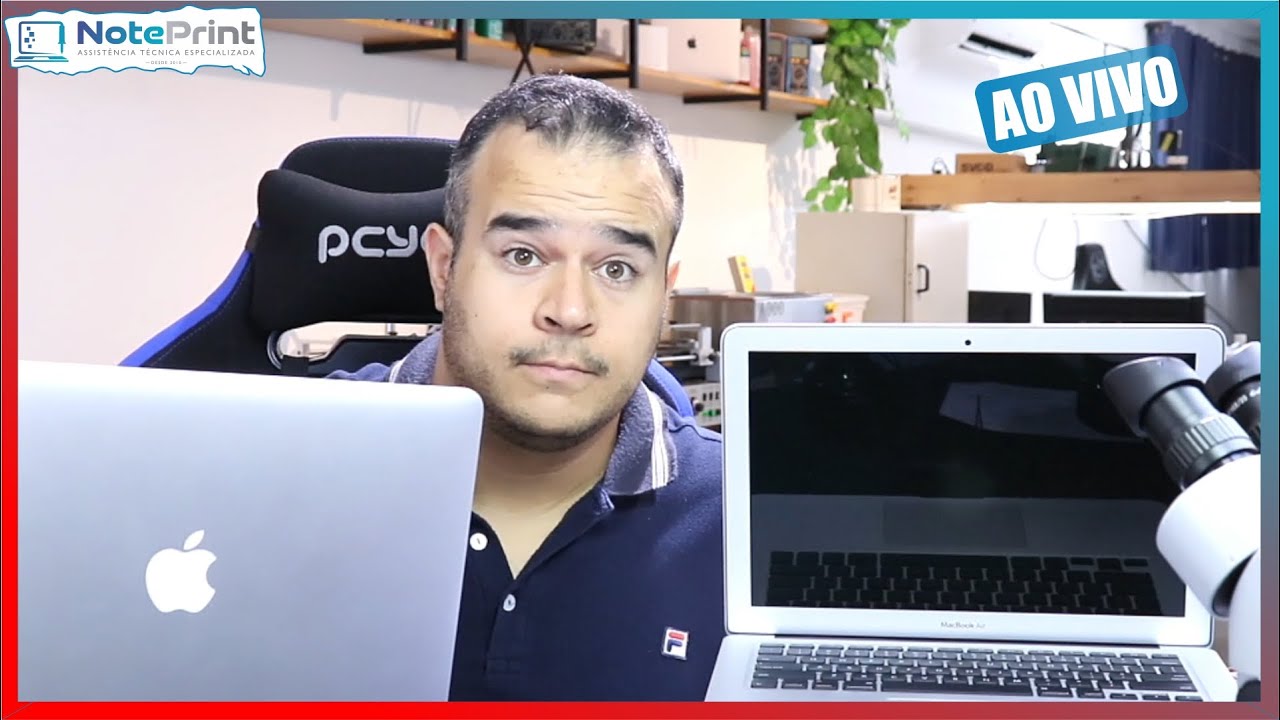 Reparando Macbook Air sem BACKLIGHT ao vivo