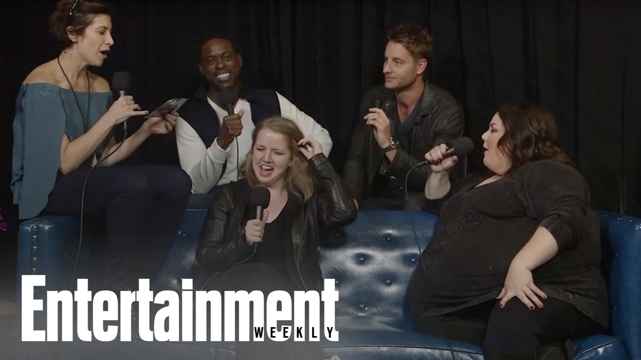 This Is Us ‘Big Three’ Try to Remember Their Chant And Kind Of Fail | PopFest | Entertainment Weekly