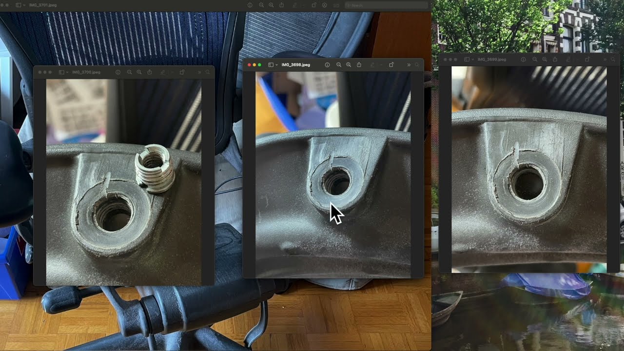 Stripped Seat Pan Repair for the Herman Miller Aeron Classic