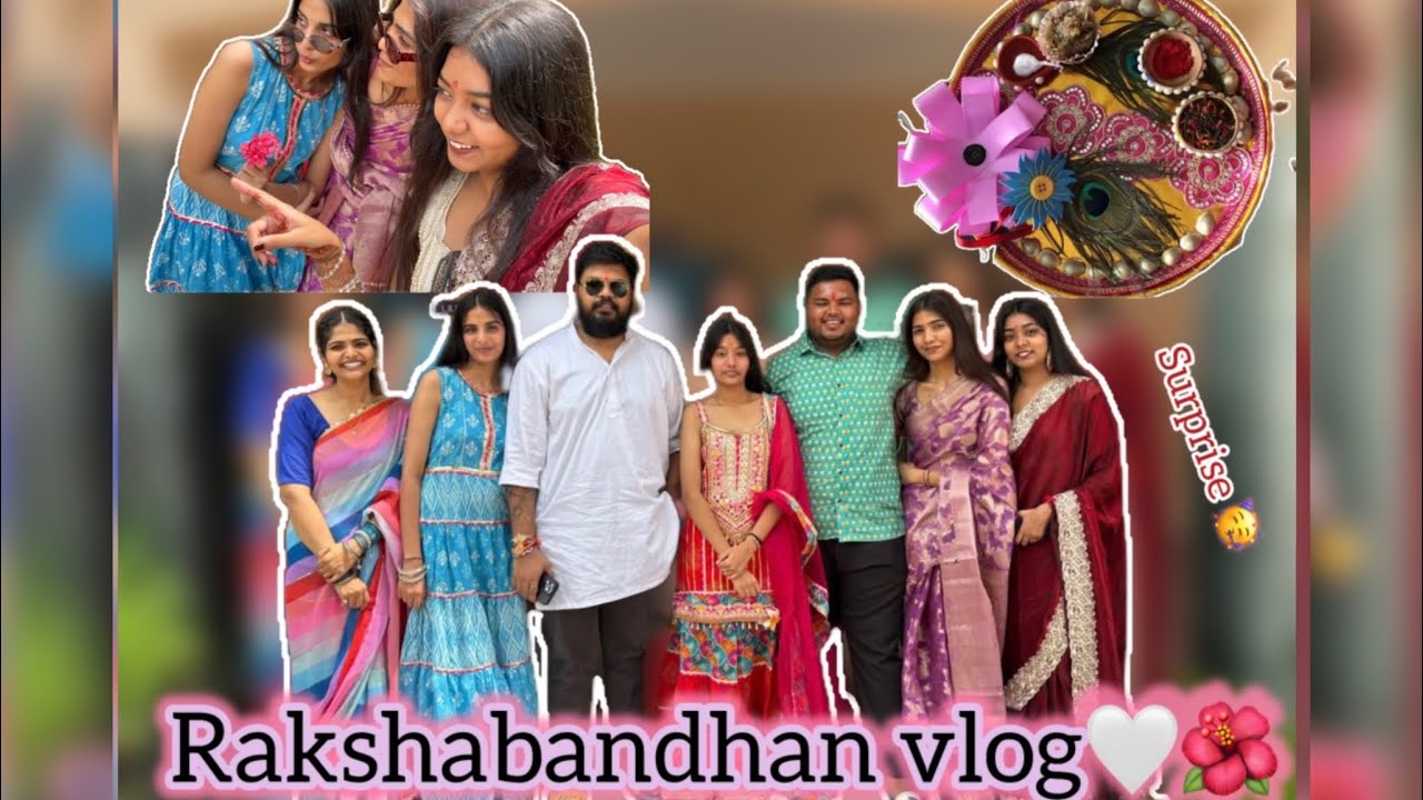 Rakshabandhan vlog ❤️ surprising my brother 🥹🩷￼