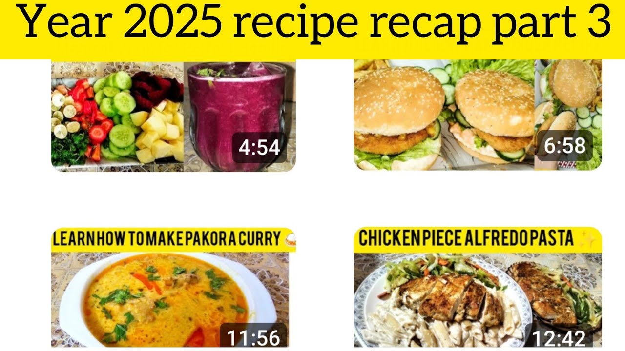 ✨Last year 2025 recipe recap | part 3✨😋❤️