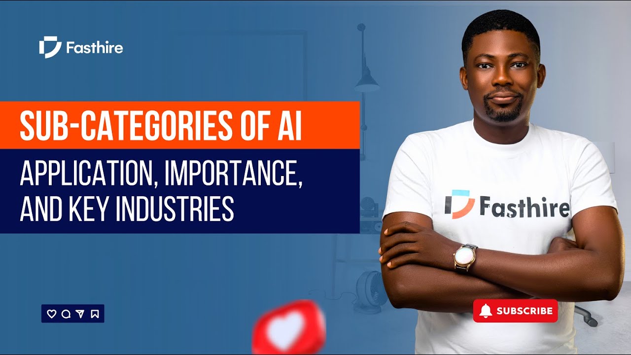 Sub-categories of AI: Application, Importance and Key Industries