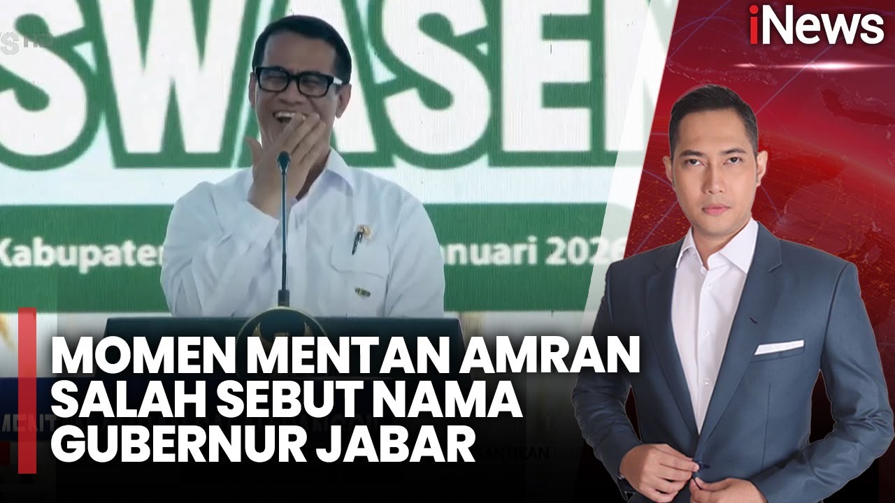 Mentan Amran Salah Panggil Gubernur Jabar, Sebut Ridwan Kamil di Karawang |iNews Sore (07/01)