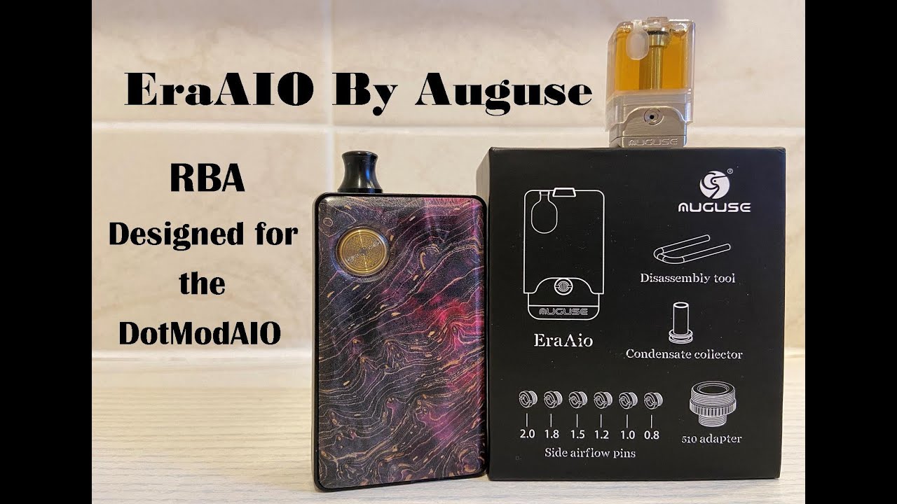 Auguse EraAio RBA for DotMod | Bishop style deck design & airflow| Superb vape | Smooth & silent A/F