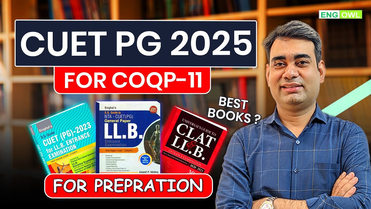 Best Books for CUET PG 2025 Preparation | DU LLB Entrance (COQP-11) #cuetpg2025 #theenglishowl