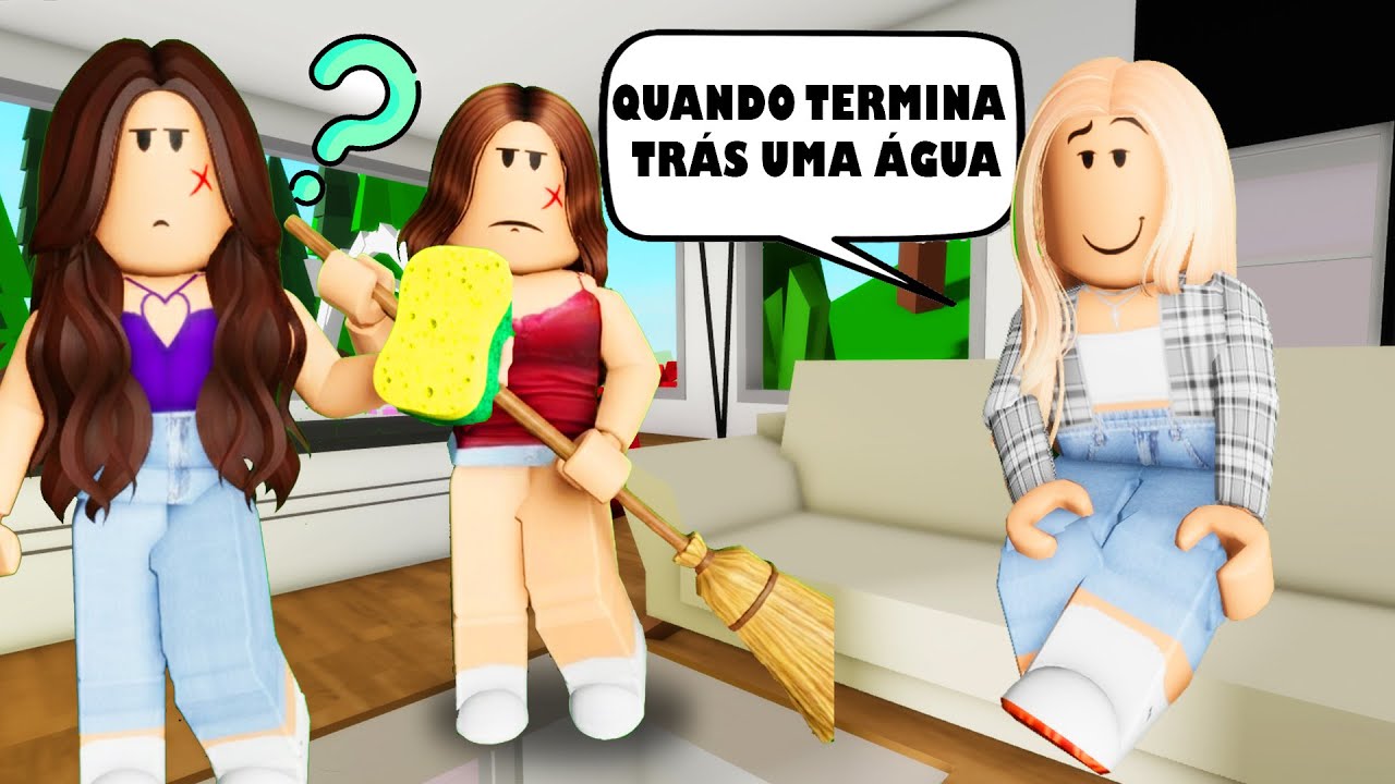 A NOSSO VIZINHA FOLGADA VEIO PASSAR O DIA NA NOSSO CASA E PASSOU DOS LIMITES - Roblox Brookhaven RP🏡