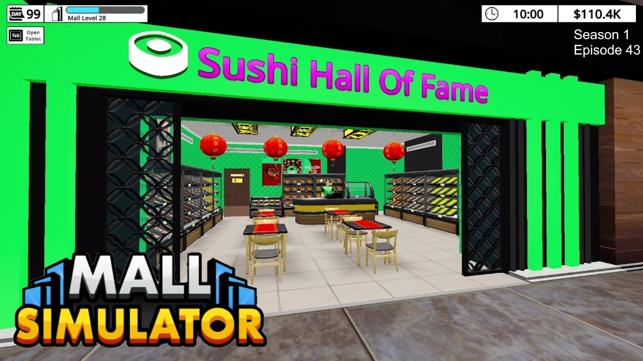 Mall Simulator | Six More Sushi Meals Available | Season 1 Episode 43