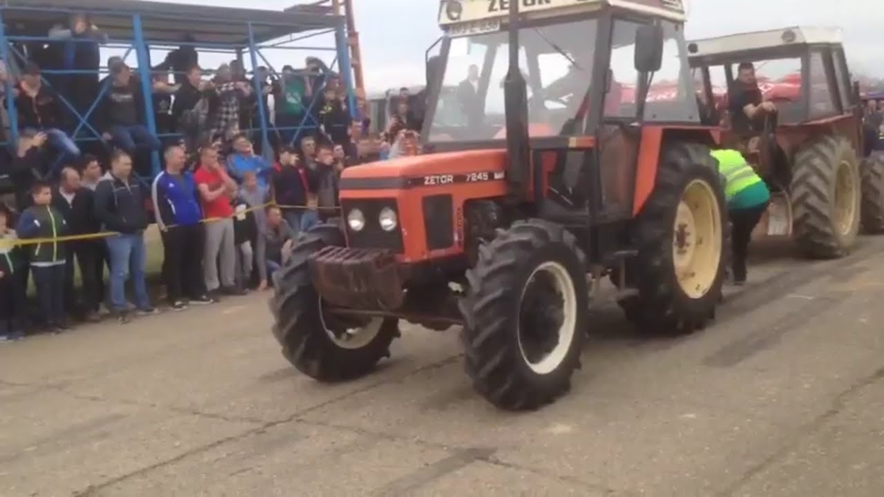 Zetor 7245__6045 vs Massey Ferguson 3060 Traktorijada Srbac 2019