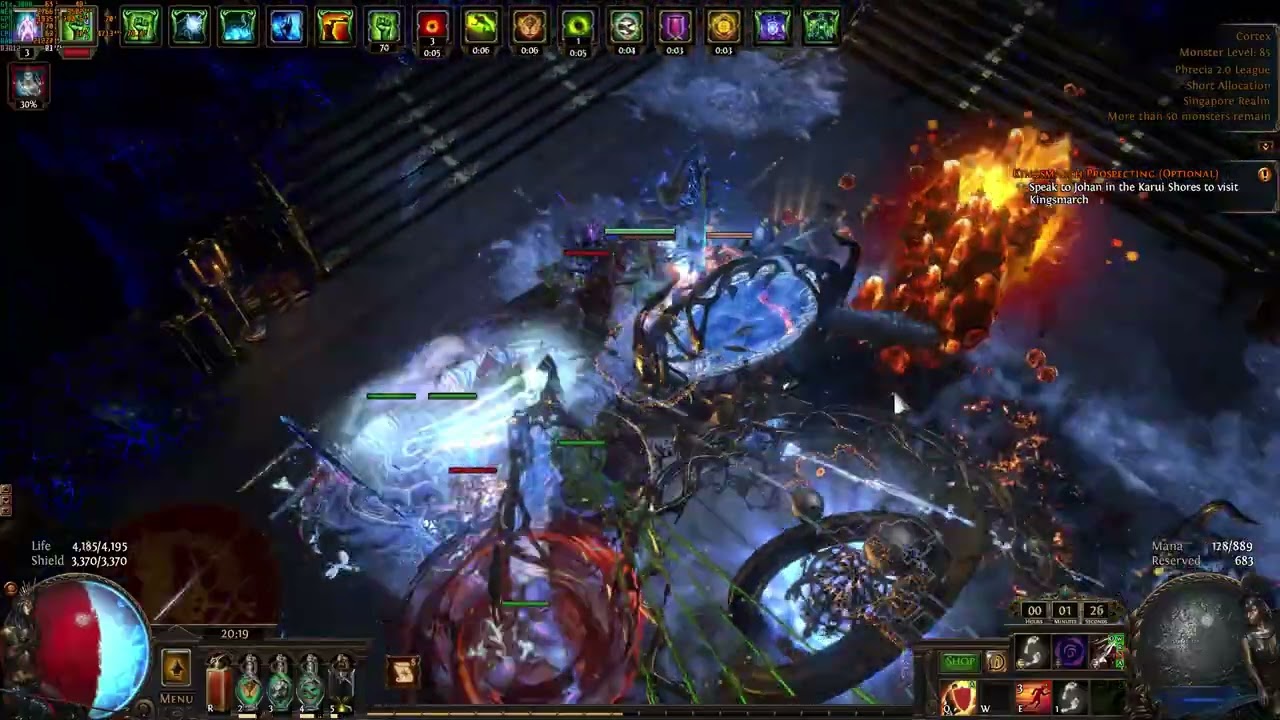 Path of Exile Phrecia 2.0 Herald of Agony poison budget  Uber cortex!