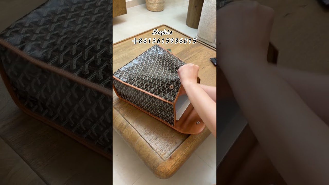 Goyard Saint Leger Backpack Black & Tan Handbags Capacity Review #goyard #goyardbag #trustedseller