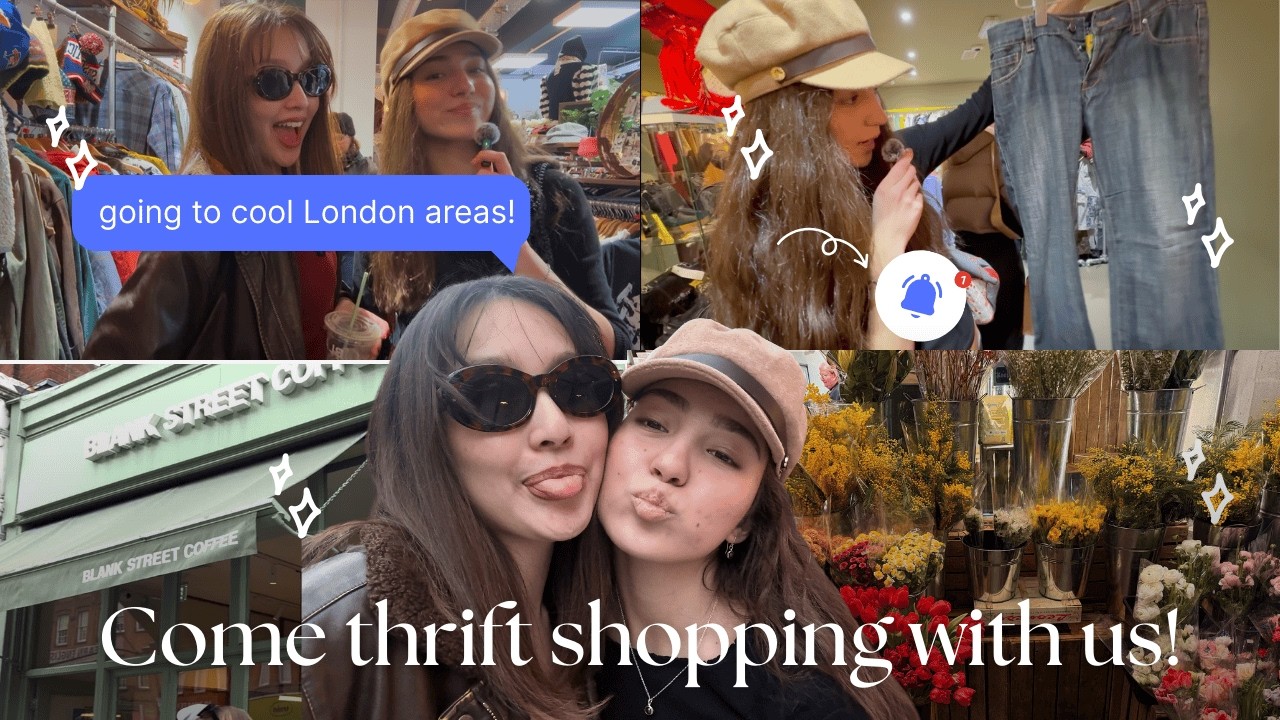 thrift shopping in cool London areas! 🛍️
