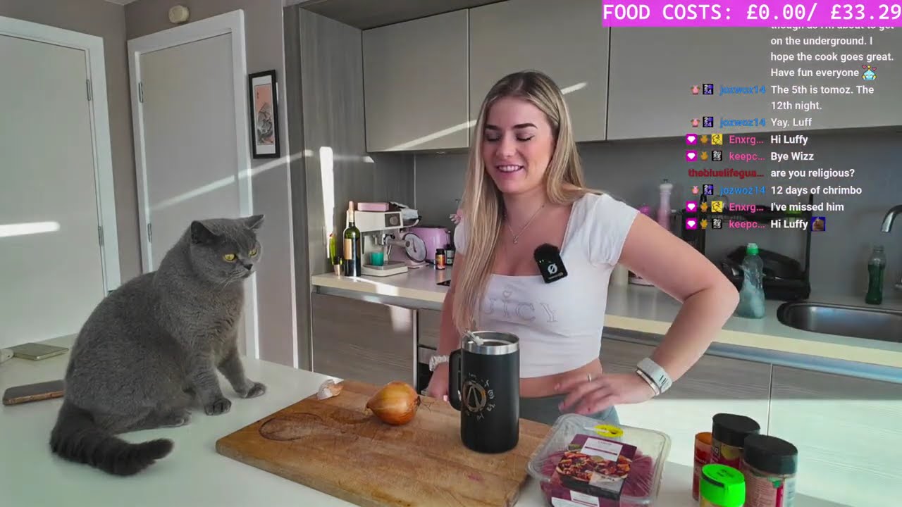 UK GIRL COOKING MIDDLE-EASTERN BEEF TAJIN TWITCH VOD LITTLEBUNNY_X