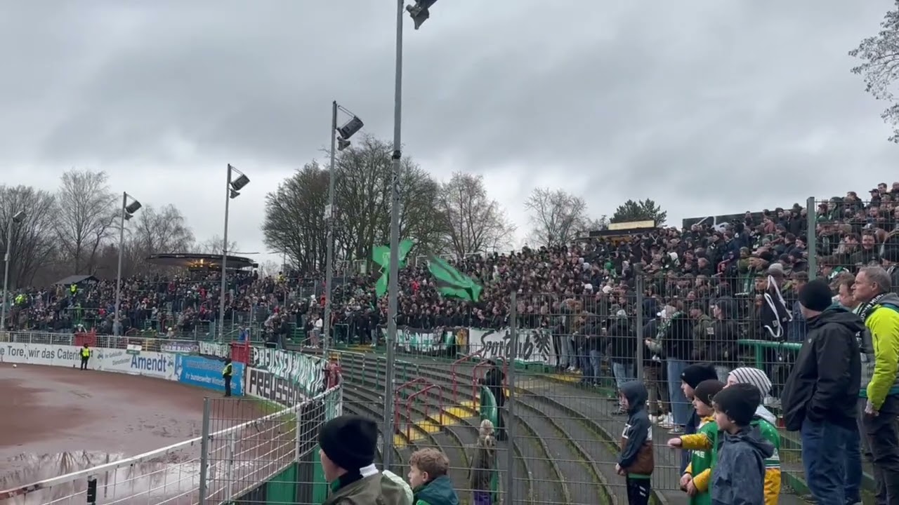 Preußen Münster 5:4 SV Straelen insane atmosphere from ultras Münster we visited the city and more