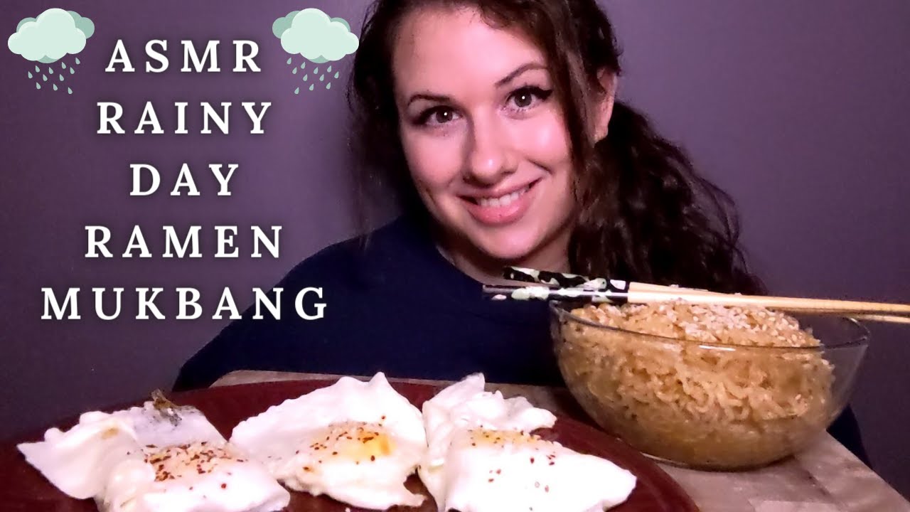 ASMR RAMEN AND EGGS MUKBANG 먹방 | Eating Sounds *No Talking | Ceallen Eats