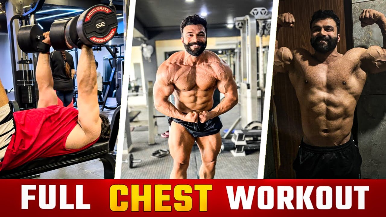 BIG CHEST WORKOUT for INTERMEDIATE in HINDI | चेस्ट वर्कआउट इंटरमीडिएट के लिए