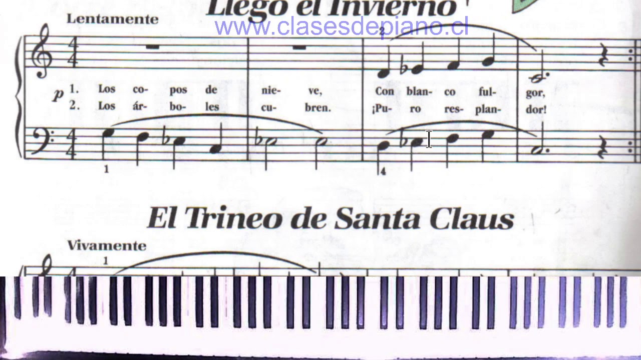 llego el invierno bastien 1 tutorial www clasesdepiano cl