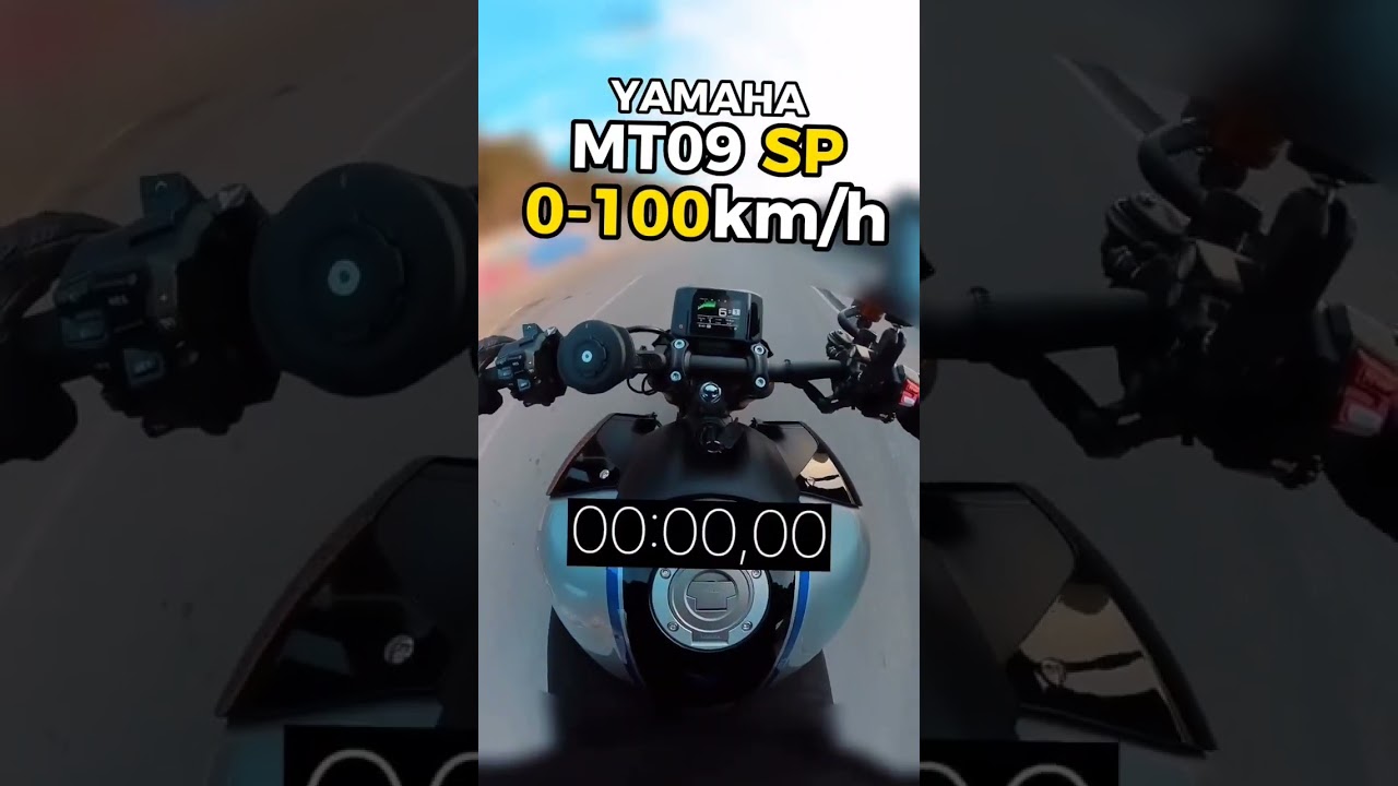 YAMAHA MT-09 SPEED TEST | 0-100 TEST | #yamaha #mt09 #short