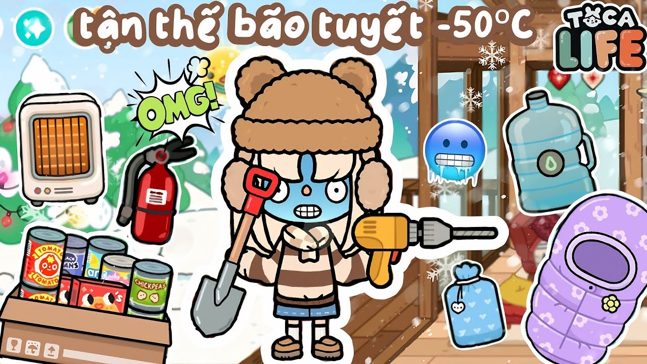 TẬN THẾ BÃO TUYẾT -50°C đã thật sự xảy ra 😱🥶⁉️ P.1 | Bơ Channel | Toca Boca