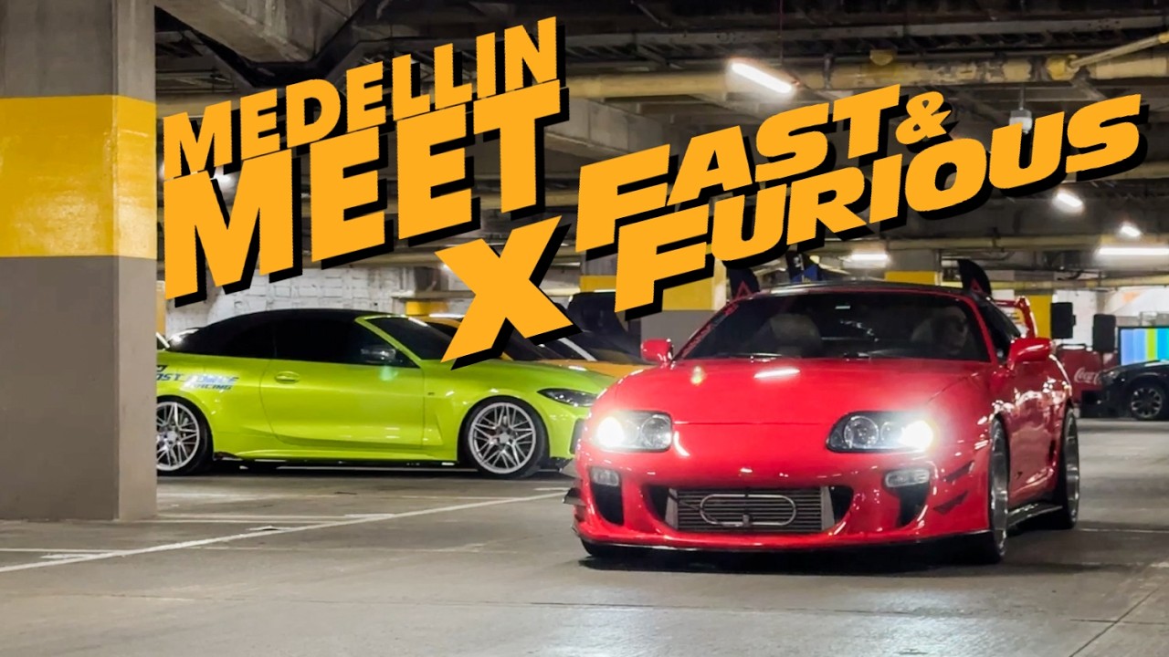 ESTO ES UN MEET EN MEDELLIN DE DEPORTIVOS AL ESTILO RAPIDO Y FURIOSO RETO TOKIO | JDM Y SUPERCARS