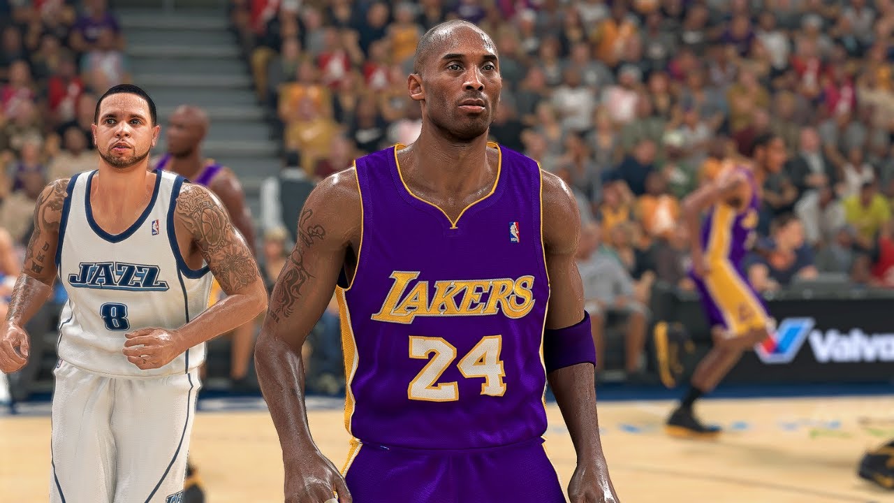 NBA 2K Realistic Retro Gameplay | Kobe Bryant vs Deron Williams | LAKERS vs JAZZ
