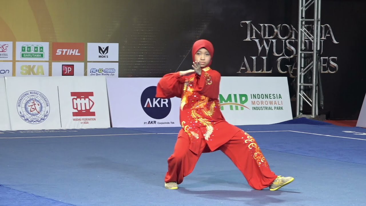 Indonesia Wushu All Games 2021 || Mehrunnisa Nazeeha Migirusan || Taiji Quan Girls Group B Juara 3