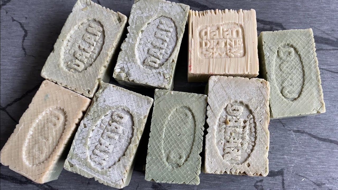 Soap Cutting Diamond Cubes On Olive Oil Dalan Antique - Duru