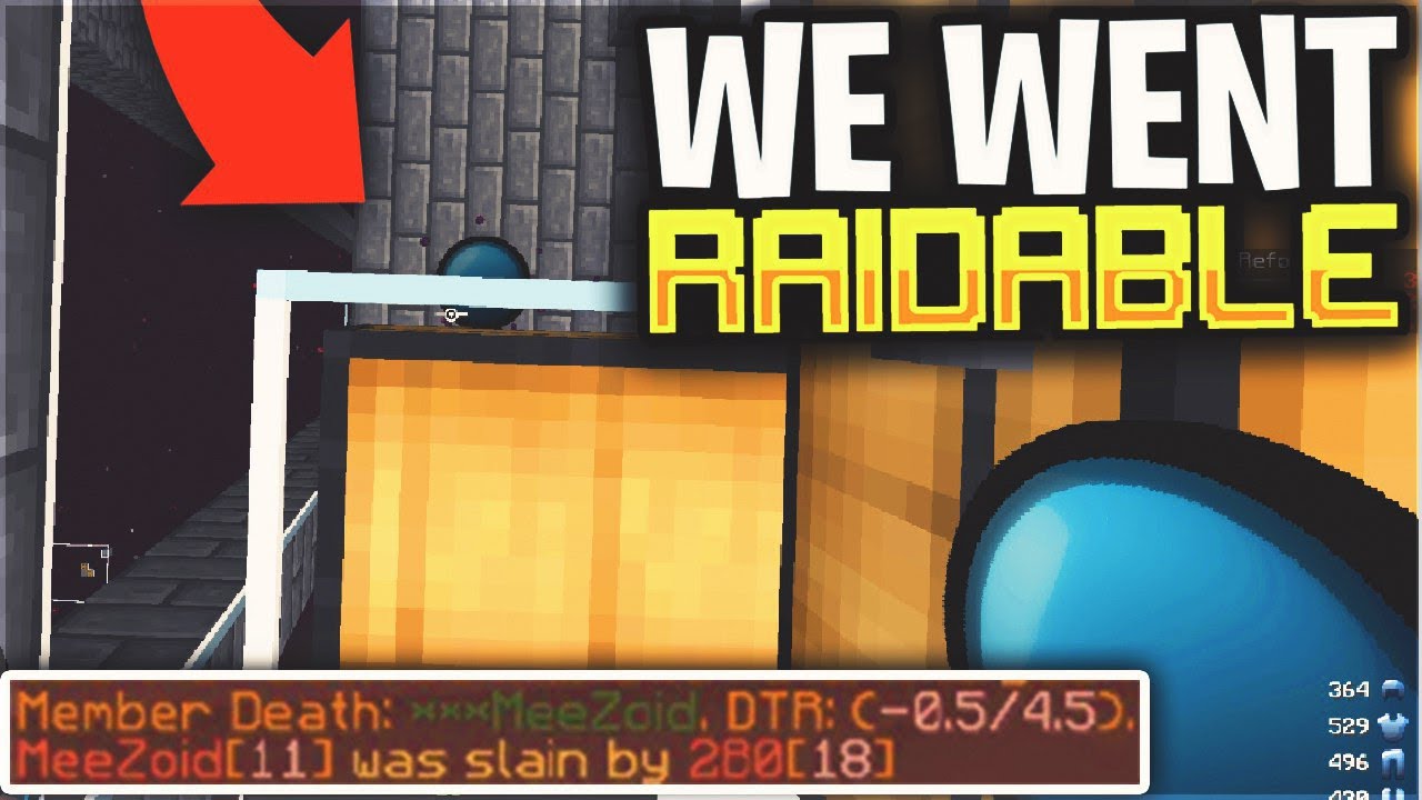 this is how we went raidable during a skybase invis raid... | Minecraft HCF