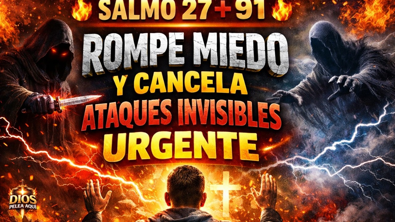 🔥DIOS PELEA AQUI SALMO 27 + 91 — ROMPE MIEDO Y CANCELA ATAQUES INVISIBLES URGENTE