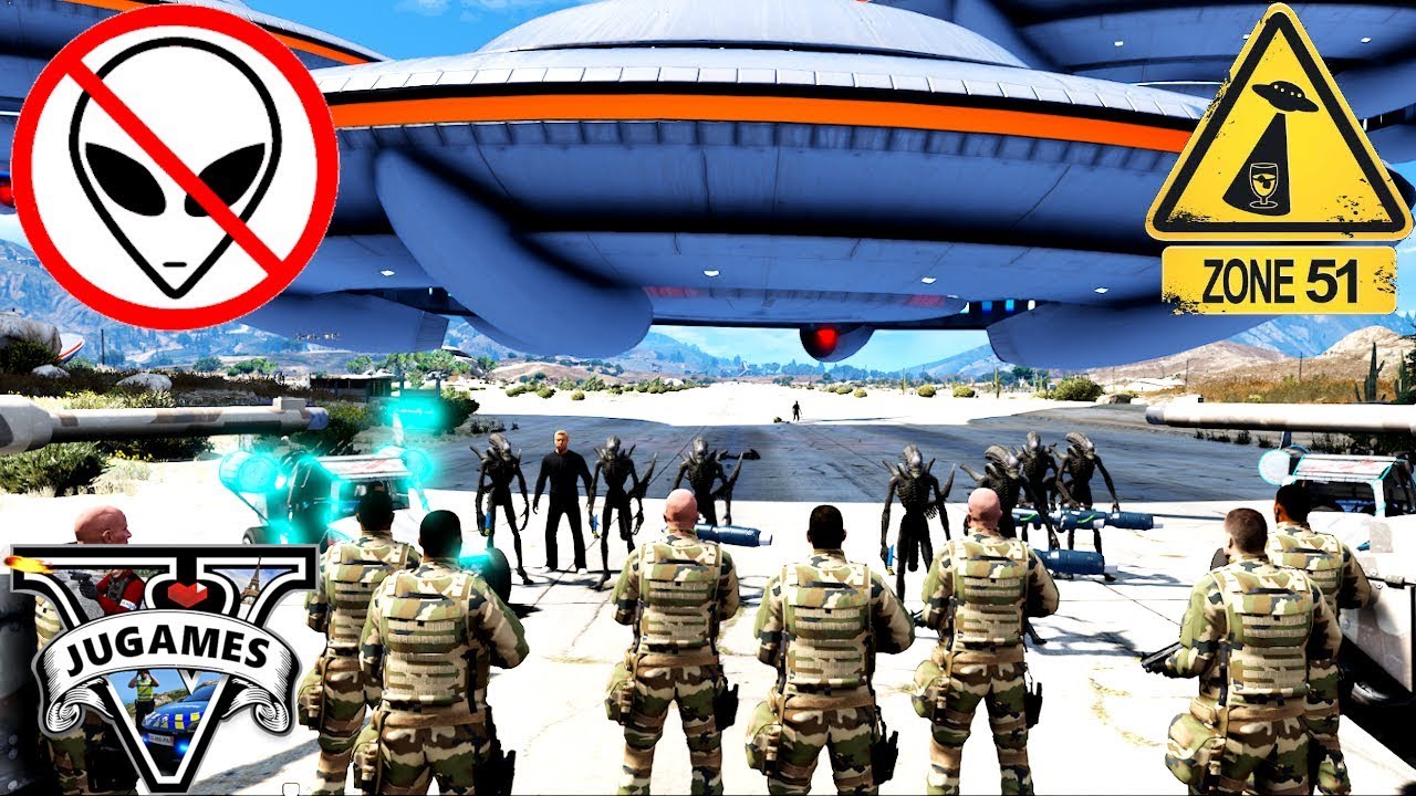 ⚠ZONE 51⚠ ALIEN CONTRE MILITAIRE [ GTA 5 LSPDFR ]