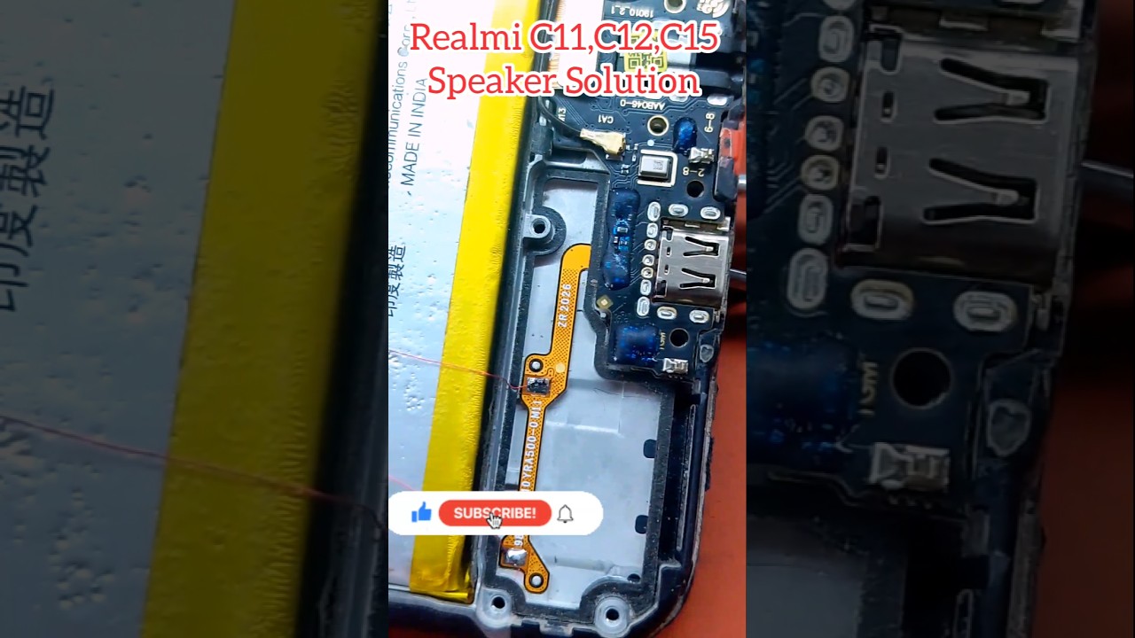 Realmi C11,C12,C15 Ringer (Speaker) Solution| Speaker Jumper Ways 