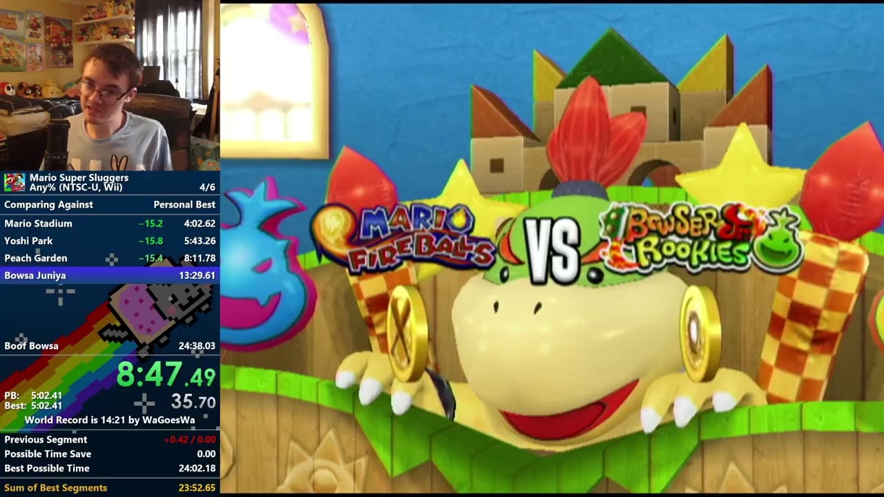 Mario Super Sluggers Any% Speedrun in 22:38