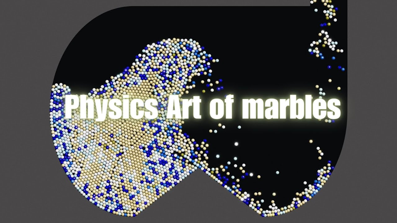 Physics Art of marbles
