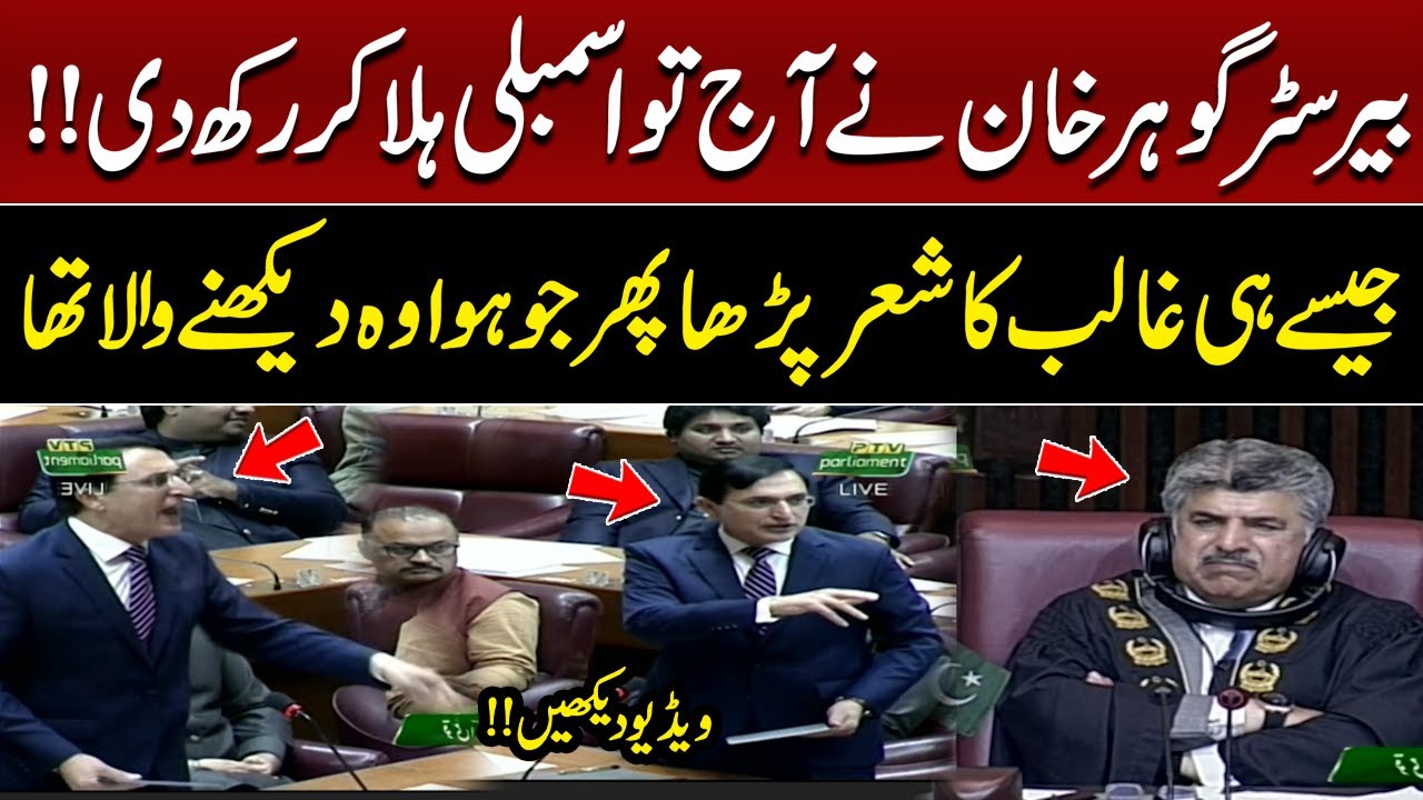 PTI Barrister Gohar Khan Fiery Speech in National Assembly on 27th Amendment | Pakistan News