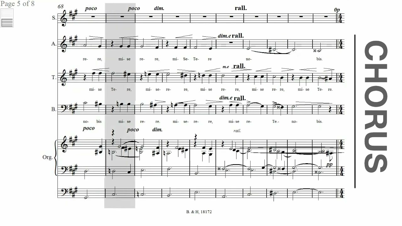 CHORUS GLORIA   ZOLTAN KODALY WAI