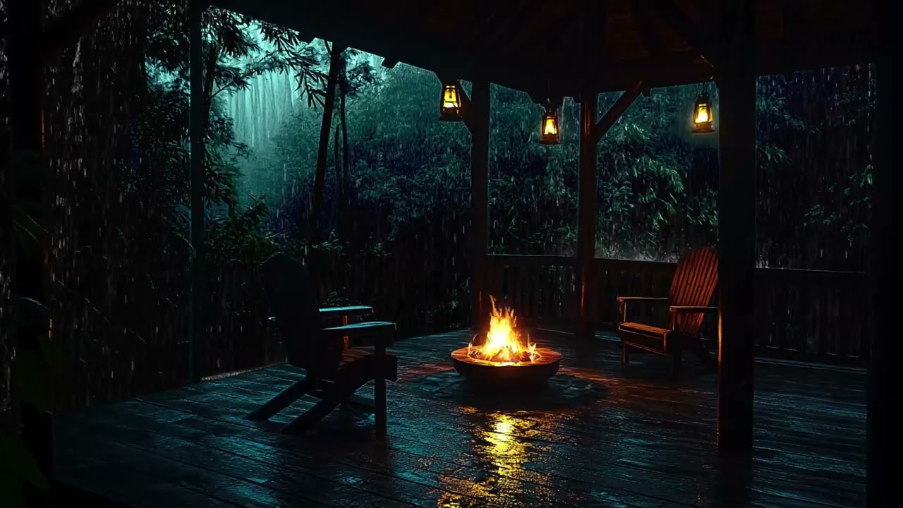 Tropical Rainstorm Meditation | Binaural Sleep Therapy for Mental Clarity and Anxiety Detox