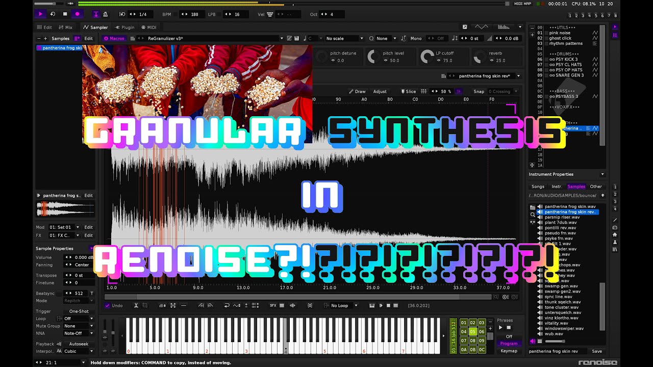 GRANULAR synthesis in RENOISE?!?!?!?!?!?!